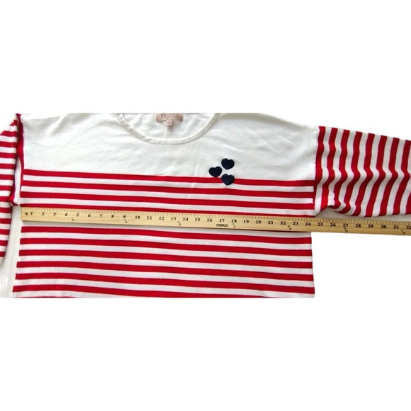 Philosophy Republic Clothing Womens 1X Red & White Stripe Long Sleeve Sweater - Picture 5 of 11